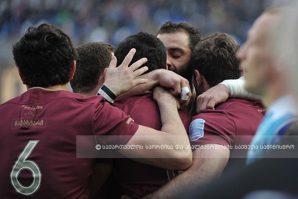 A big game of tough gentlemen: Georgian rugby team beats Russia geotv.ge